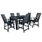 Highwood Usa Weatherly 7pc Rectangular Counter Height Outdoor Patio Furniture Dining Set 72 x 42 AD-ST7WL2CO4BA-FBE - alternate 1